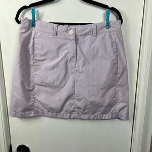 Maggie Lane purple white  checked golf skort size 10